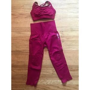 Gymshark sports bra and cropped leggings